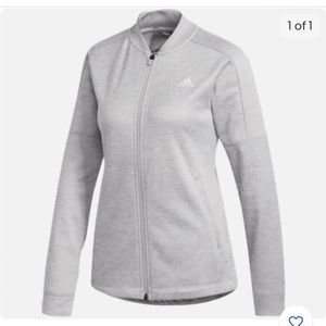 NWT ADIDAS GRAY BOMBER JACKET-SIZE L